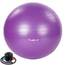 Gymnastikball 55 cm Violett mit Fusspumpe