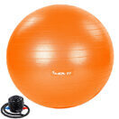 Gymnastikball 75 cm Orange mit Fusspumpe