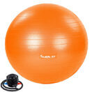 Gymnastikball 65 cm Orange mit Fusspumpe