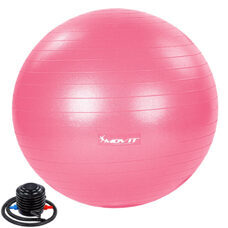Gymnastikball 55 cm Pink mit Fusspumpe