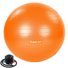 Gymnastikball 55 cm Orange mit Fusspumpe