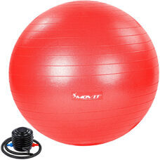 Gymnastikball mit Fusspumpe, 85 cm, rot
