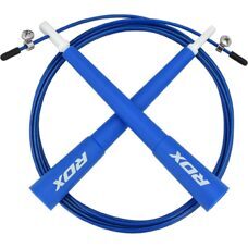RDX C8 Verstellbares Springseil mit PVC Ummantelung blau