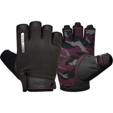 RDX T2 Gewichtheberhandschuhe schwarz/rosa L