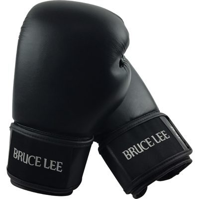 Bruce Lee Allround Boxing Glove Boxhandschuh Pro  Schwarz 16 OZ